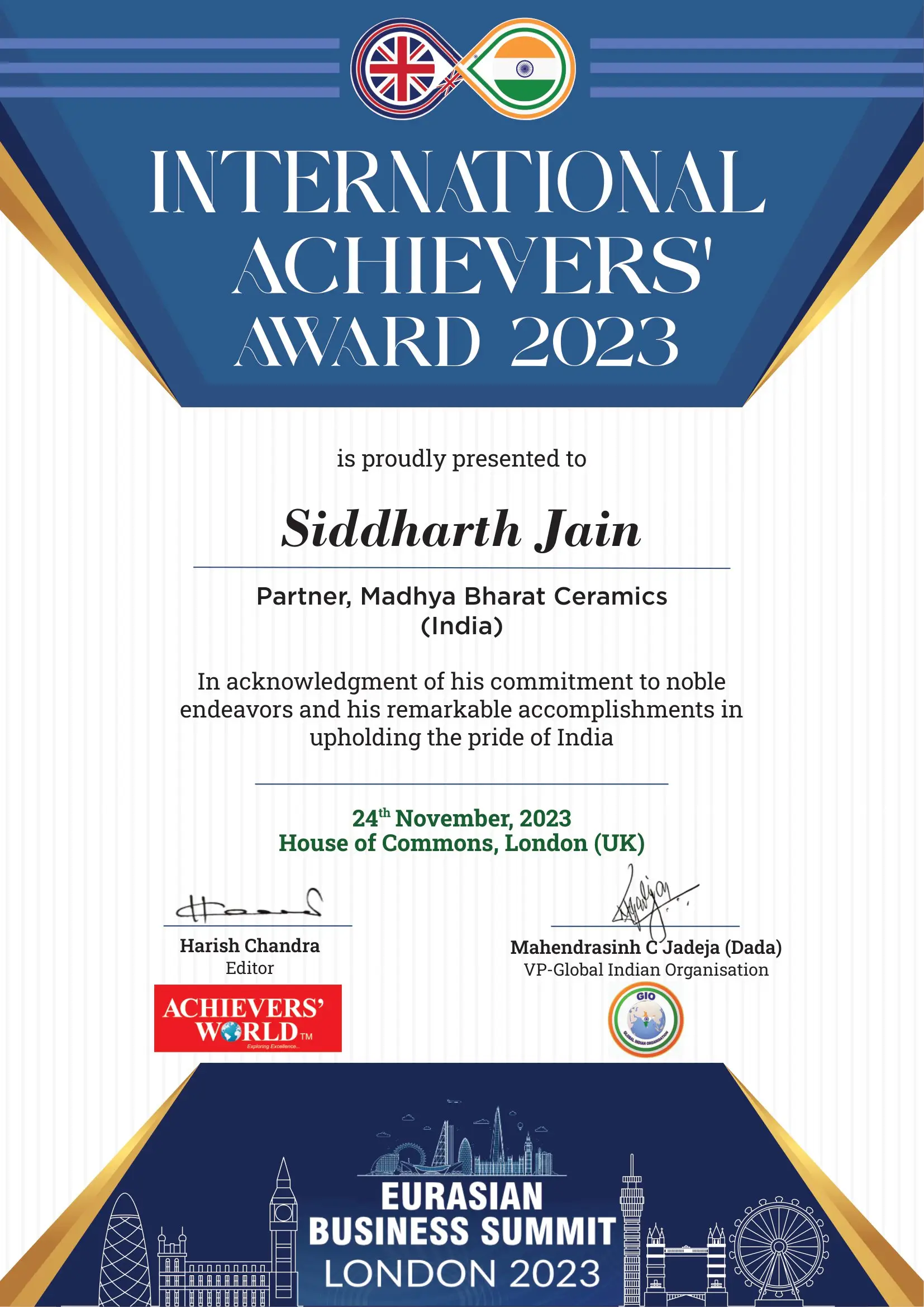 certificate_Siddharth Jain
