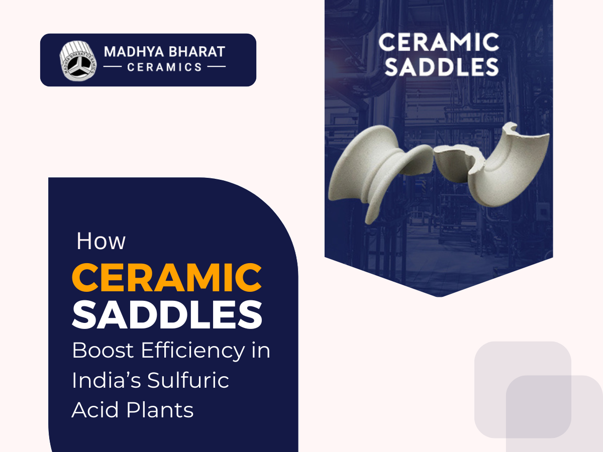 Ceramic saddles for industrial towers, supplied by trusted ceramic saddles manufacturer, suppliers, and exporter