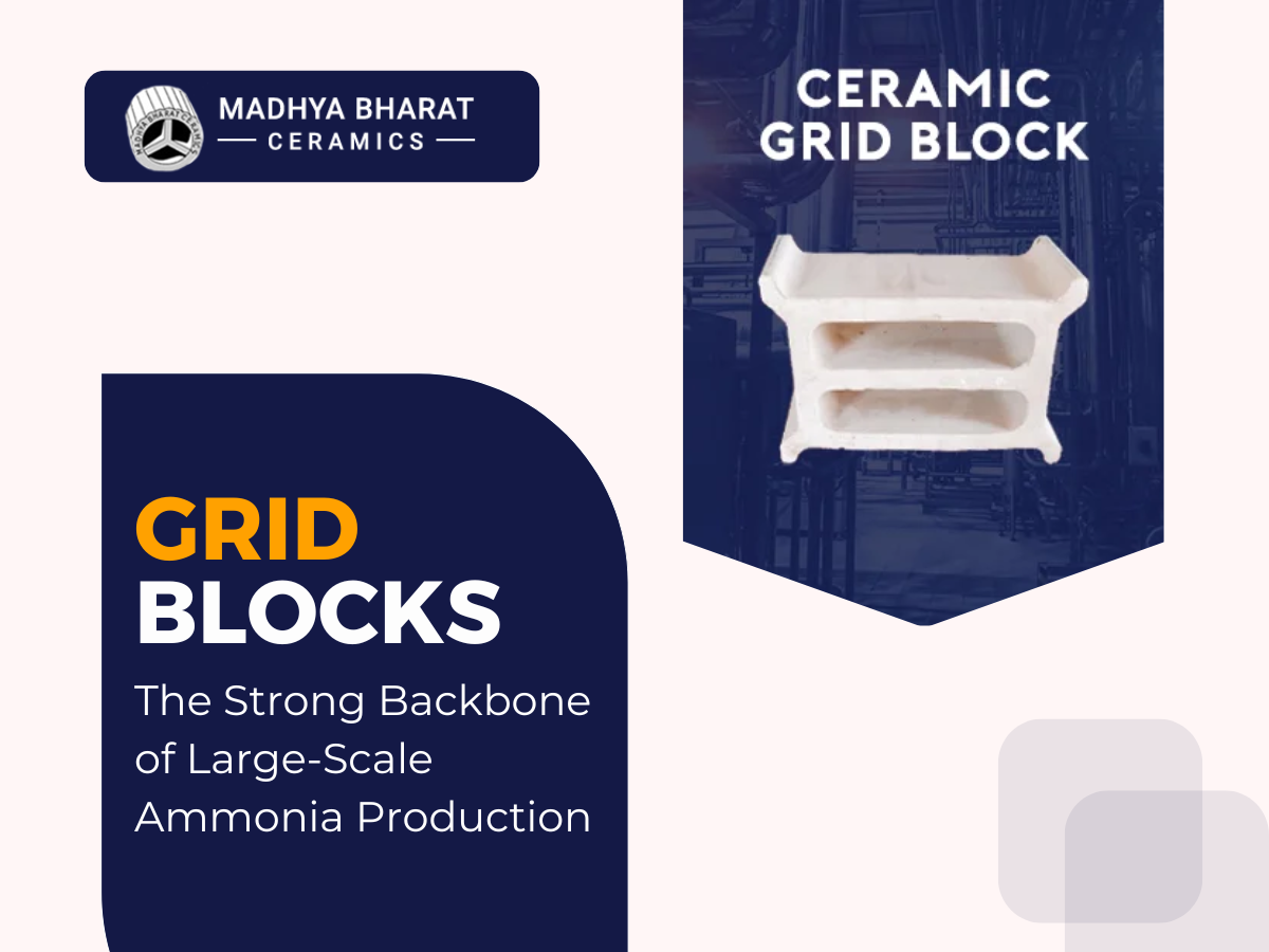 Ceramic grid blocks for industrial tower support, supplied by trusted ceramic grid block manufacturer, suppliers, and exporter