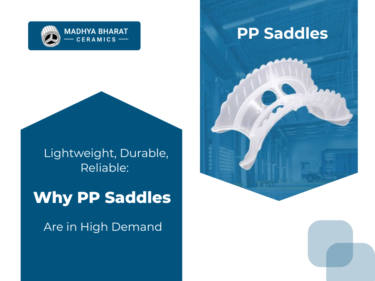 PP Saddles used in fertilizer towers, enhancing mass transfer efficiency, durability, and reliable performance in industrial processes