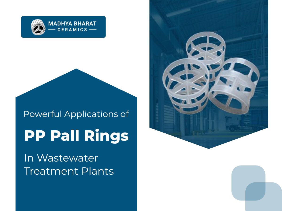 PP Pall Rings used in wastewater treatment plants, improving purification efficiency, reducing energy consumption, and supporting sustainable water management