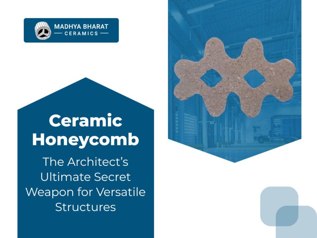 Ceramic honeycomb structure, showcasing its use in lightweight architecture as a supplier's innovative solution.
