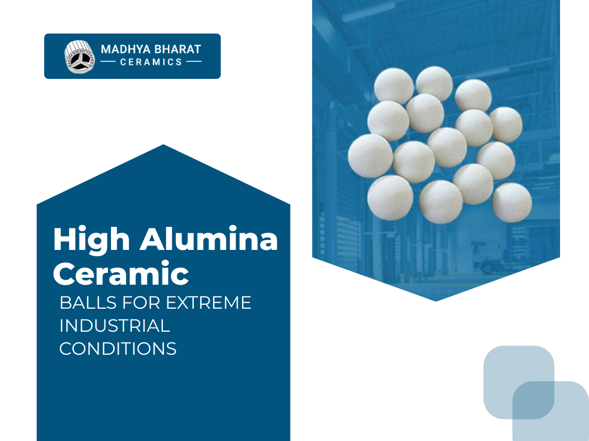 High alumina ceramic balls used as inert grinding and catalyst support media in chemical and industrial applications