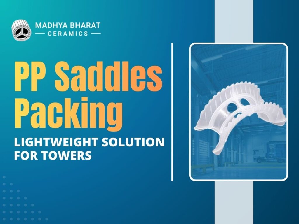PP saddles packing plastic tower media used in distillation and absorption columns for improved mass transfer efficiency and low pressure drop