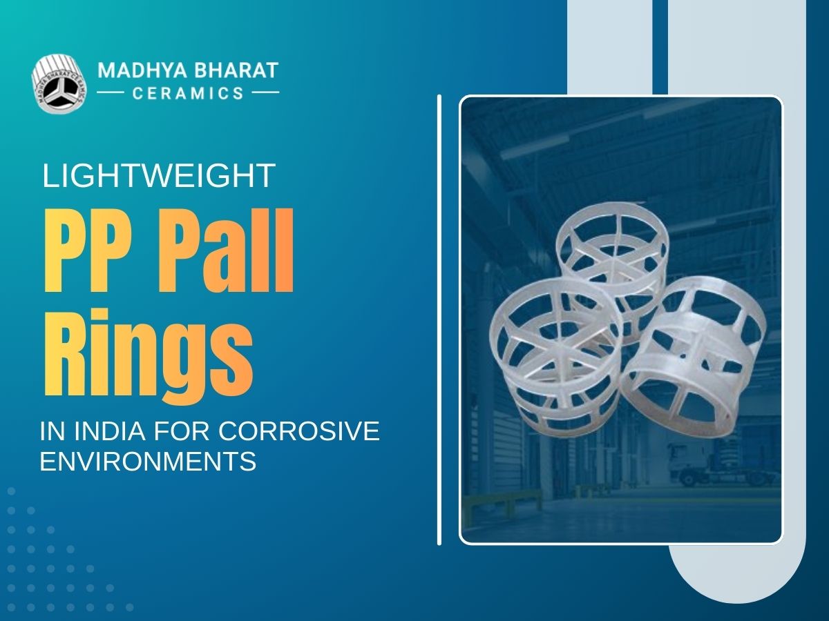 Lightweight PP Pall Rings used as plastic tower packing material in corrosive chemical environments to improve gas liquid contact and mass transfer efficiency.