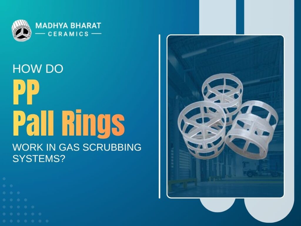 PP Pall rings used in gas scrubbing systems for efficient gas absorption and mass transfer
