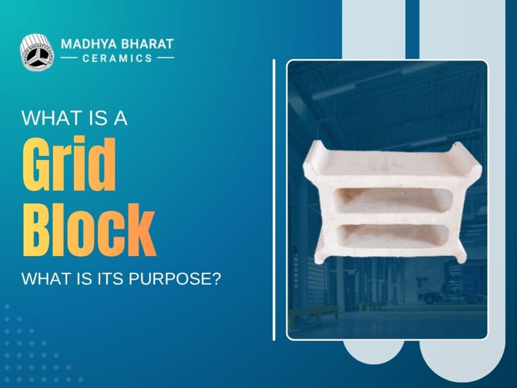 Ceramic grid block used in industrial tower packing for structural support and efficient flow distribution