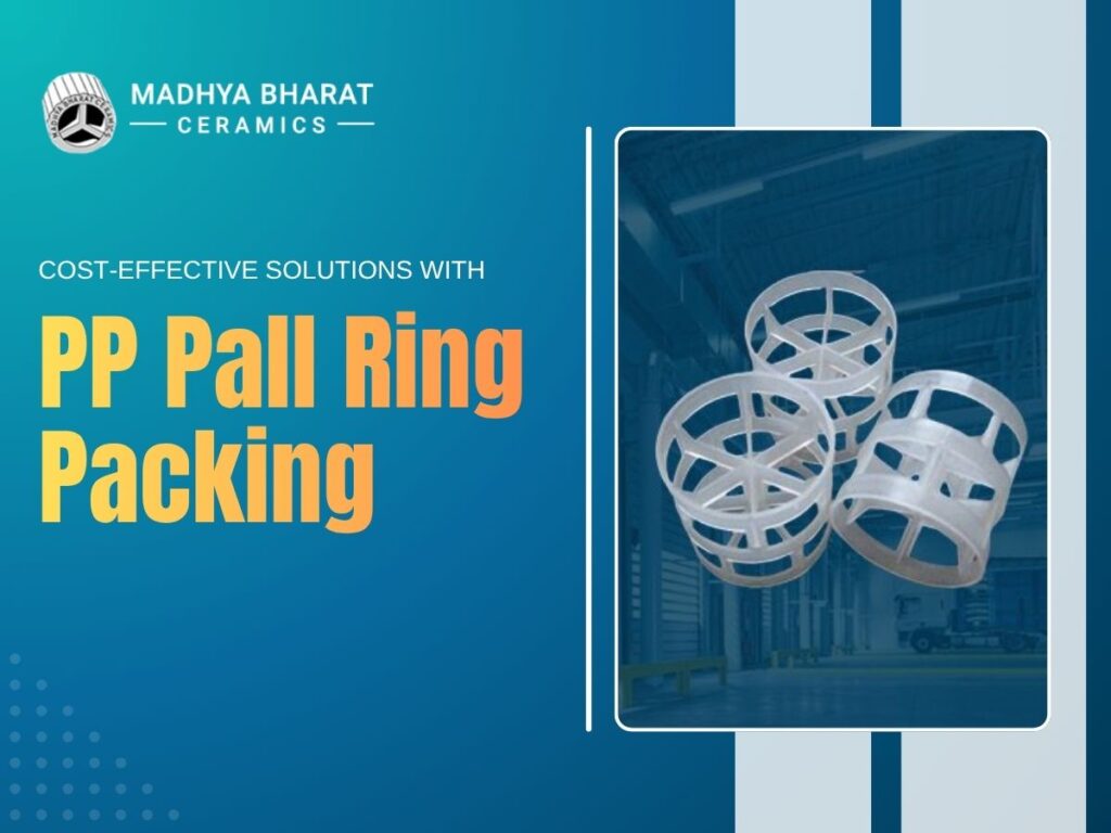 PP pall ring packing used in industrial tower for cost effective and efficient mass transfer operations
