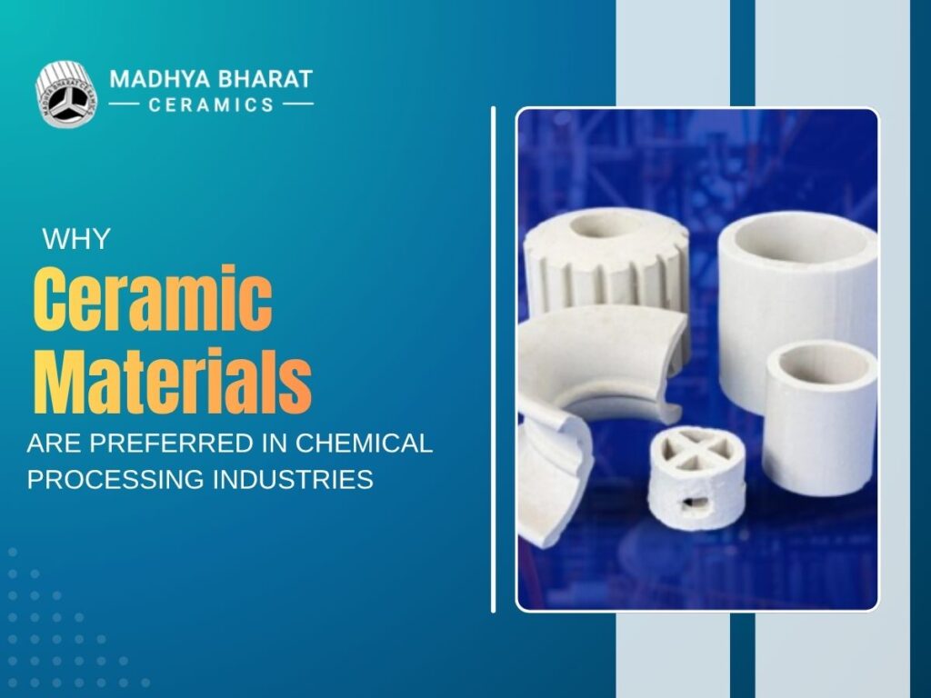 Industrial ceramic materials used in chemical processing industries for corrosion resistance, thermal stability, and reliable performance